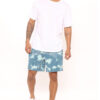 Tyson Bleached Art Shorts - Blue