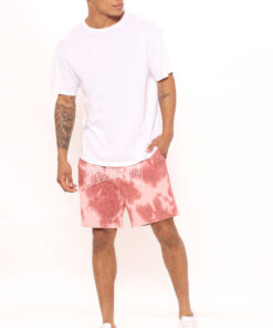 Tyson Bleached Art Shorts - Blue