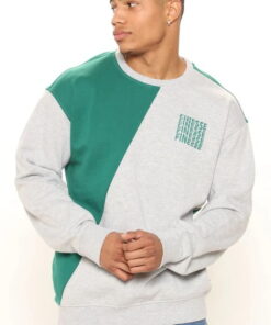 Finesse Split Crewneck Sweatshirt - Heather/Combo