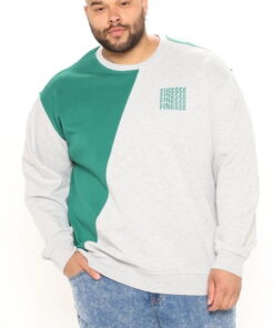 Finesse Split Crewneck Sweatshirt - Heather/Combo