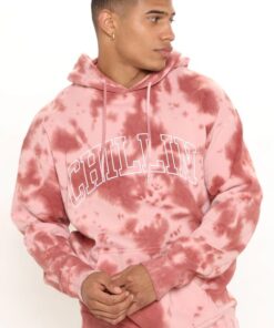 Tyson Bleached Art Hoodie - Pink