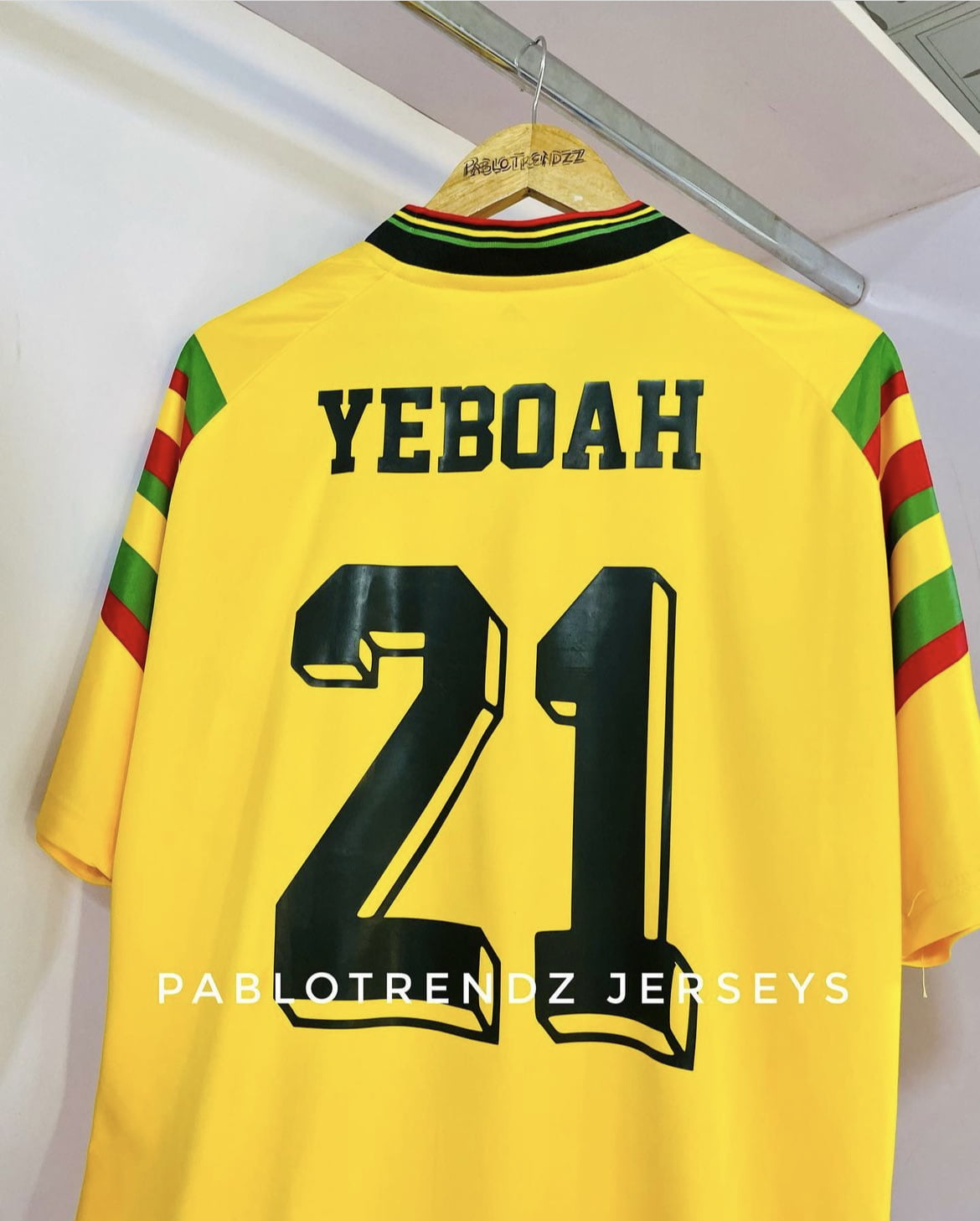 Ghana Retro Jersey (customize your Name)