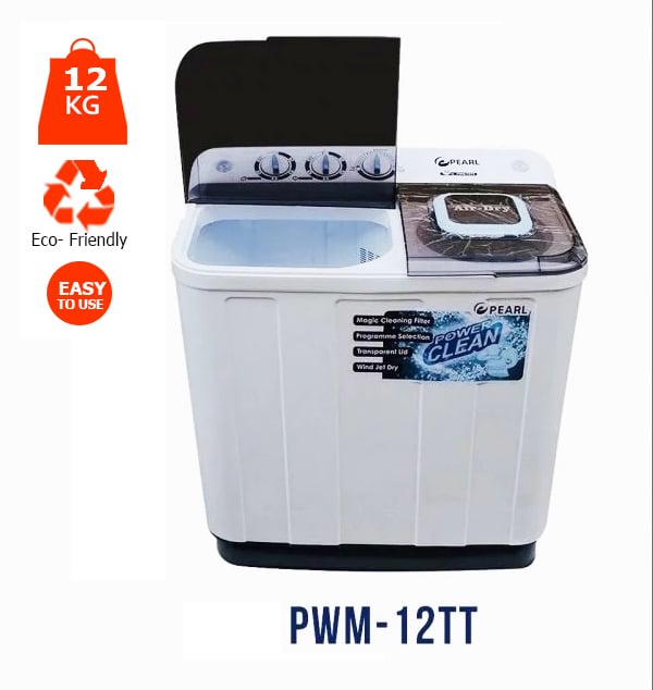Pre-order Pearl 12KG Twin tub Washing Machine Semi Automatic